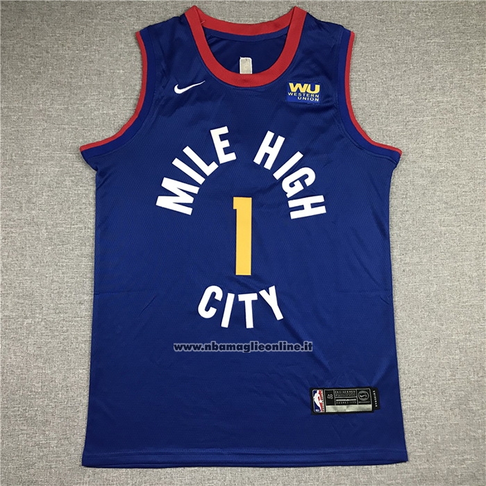 Maglia Denver Nuggets Michael Porter Jr. #1 Statement Blu